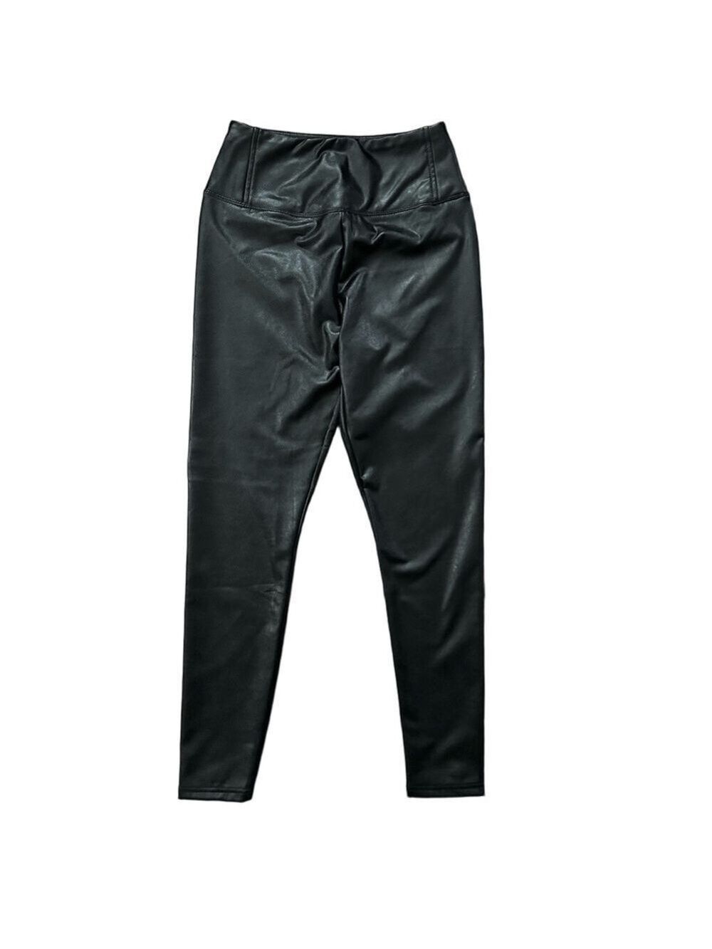 BP. Faux Leather High Rise Black Full Length Leggings Size Medium